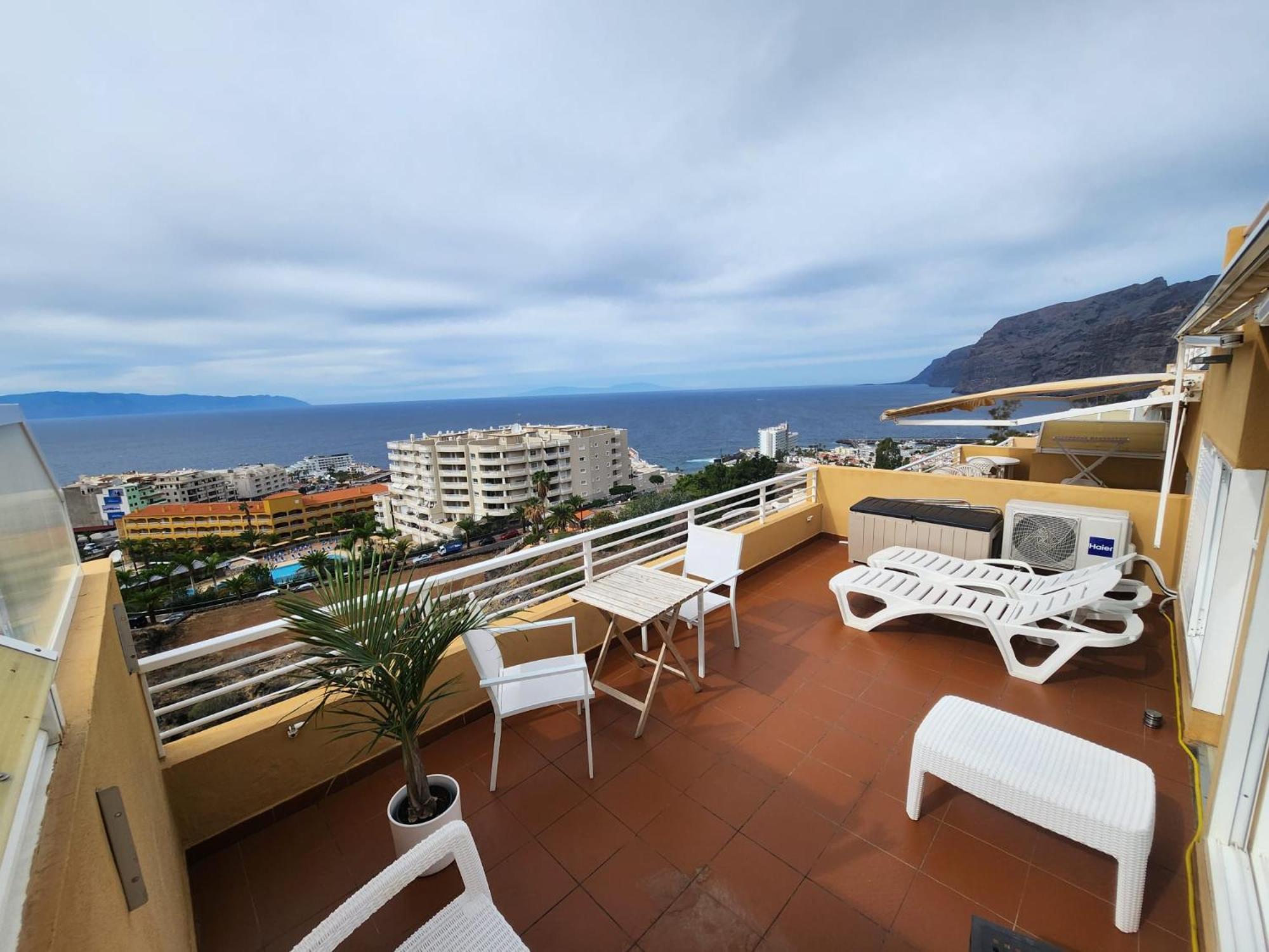 Apartament Los Gigantes,Huge Terrace,Sea View,Air Conditioning Puerto de Santiago  Zewnętrze zdjęcie