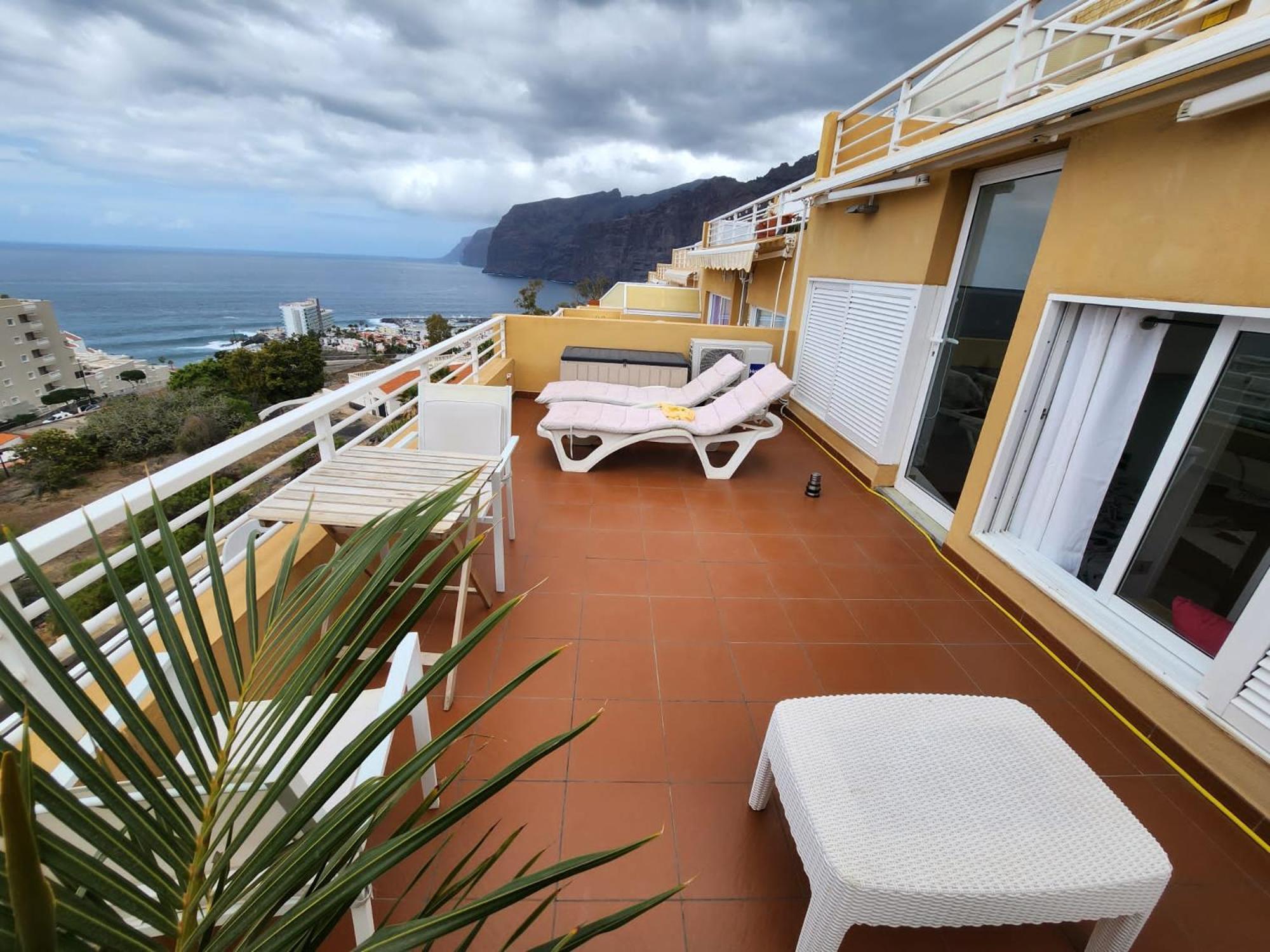 Apartament Los Gigantes,Huge Terrace,Sea View,Air Conditioning Puerto de Santiago  Zewnętrze zdjęcie